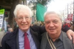 With Hugh Lanning Palestine Solidarity chair.