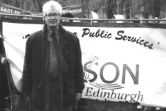 With Edinburgh Branch Banner 1998